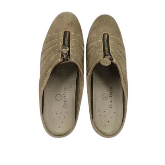 Cole Haan Shoes Women 8 Mule Slip On Comfort Leather Zip Waterproof Fashion Clog - Picture 7 of 14